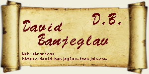 David Banjeglav vizit kartica